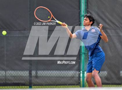 Thumbnail 2 in UIL Team Tennis 5A Semifinal photogallery.