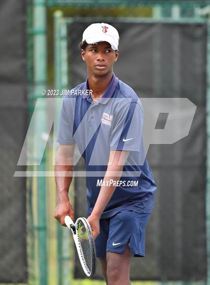 Thumbnail 2 in UIL Team Tennis 5A Semifinal photogallery.