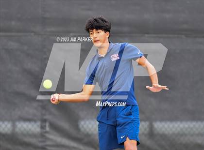 Thumbnail 1 in UIL Team Tennis 5A Semifinal photogallery.