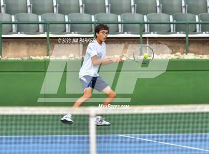 Thumbnail 2 in UIL Team Tennis 5A Semifinal photogallery.
