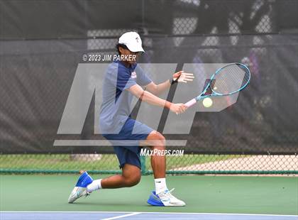 Thumbnail 2 in UIL Team Tennis 5A Semifinal photogallery.