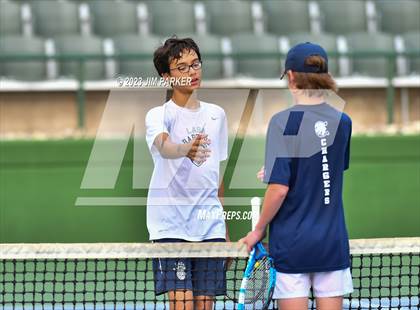 Thumbnail 3 in UIL Team Tennis 5A Semifinal photogallery.