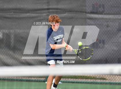 Thumbnail 2 in UIL Team Tennis 5A Semifinal photogallery.