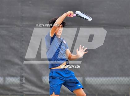 Thumbnail 2 in UIL Team Tennis 5A Semifinal photogallery.