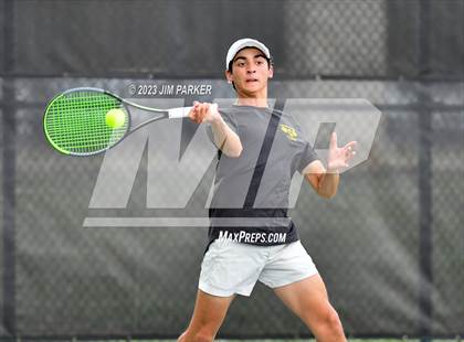Thumbnail 2 in UIL Team Tennis 5A Semifinal photogallery.