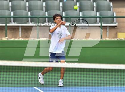 Thumbnail 3 in UIL Team Tennis 5A Semifinal photogallery.
