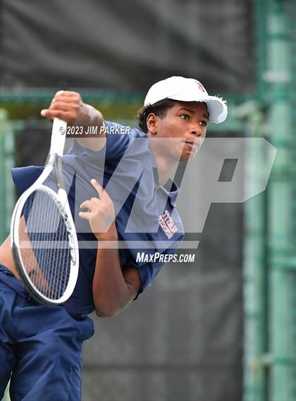 Thumbnail 3 in UIL Team Tennis 5A Semifinal photogallery.