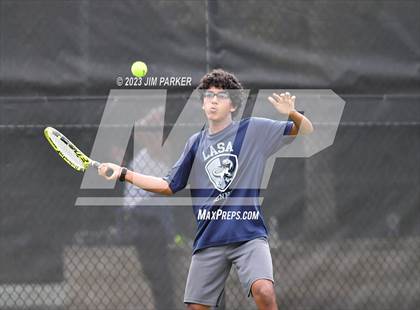 Thumbnail 1 in UIL Team Tennis 5A Semifinal photogallery.