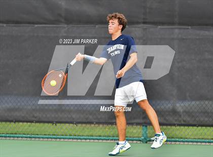 Thumbnail 3 in UIL Team Tennis 5A Semifinal photogallery.