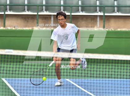 Thumbnail 1 in UIL Team Tennis 5A Semifinal photogallery.