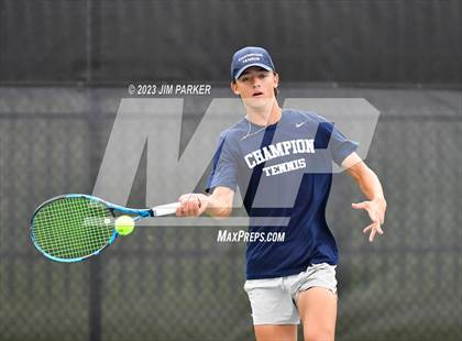 Thumbnail 3 in UIL Team Tennis 5A Semifinal photogallery.