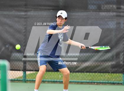 Thumbnail 3 in UIL Team Tennis 5A Semifinal photogallery.