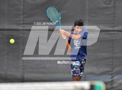 Thumbnail 2 in UIL Team Tennis 5A Semifinal photogallery.