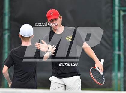 Thumbnail 2 in UIL Team Tennis 5A Semifinal photogallery.