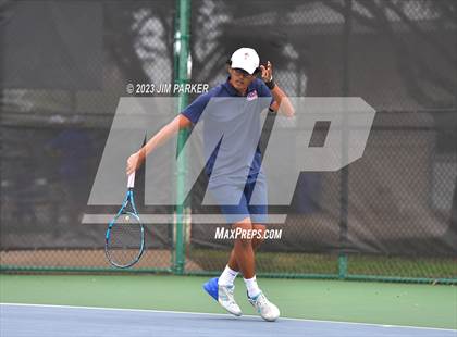 Thumbnail 1 in UIL Team Tennis 5A Semifinal photogallery.