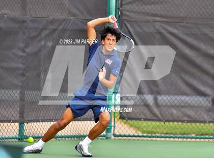 Thumbnail 2 in UIL Team Tennis 5A Semifinal photogallery.