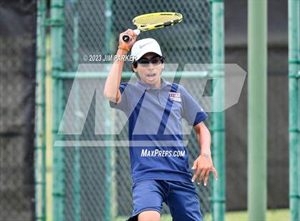 Thumbnail 1 in UIL Team Tennis 5A Semifinal photogallery.