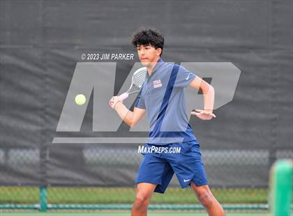 Thumbnail 3 in UIL Team Tennis 5A Semifinal photogallery.