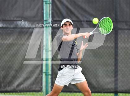 Thumbnail 2 in UIL Team Tennis 5A Semifinal photogallery.