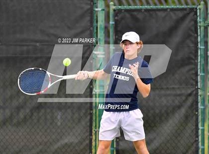 Thumbnail 1 in UIL Team Tennis 5A Semifinal photogallery.