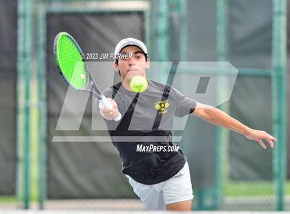 Thumbnail 3 in UIL Team Tennis 5A Semifinal photogallery.