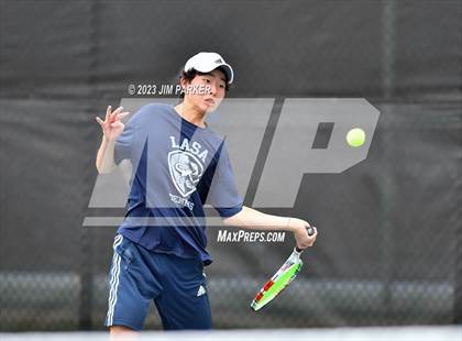 Thumbnail 3 in UIL Team Tennis 5A Semifinal photogallery.