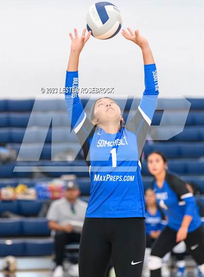 Thumbnail 1 in Somerset @ Karnes City (Hondo Volleyball Tournament) photogallery.