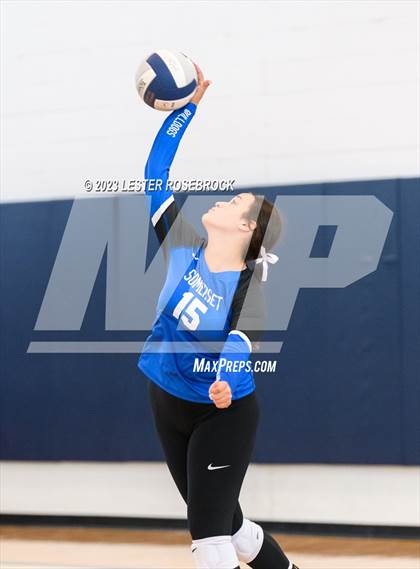 Thumbnail 1 in Somerset @ Karnes City (Hondo Volleyball Tournament) photogallery.