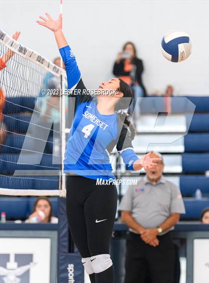 Thumbnail 2 in Somerset @ Karnes City (Hondo Volleyball Tournament) photogallery.