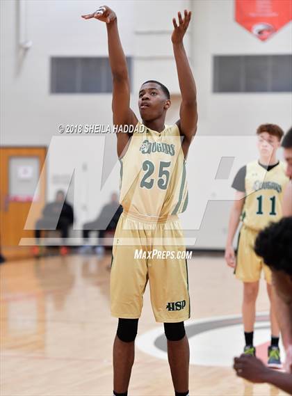 Thumbnail 3 in Holy Spirit Prep vs. Vanguard (Prep Hoops Sun Bash) photogallery.