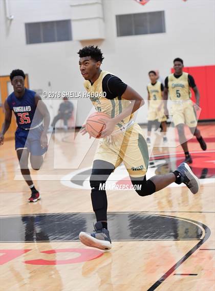 Thumbnail 1 in Holy Spirit Prep vs. Vanguard (Prep Hoops Sun Bash) photogallery.