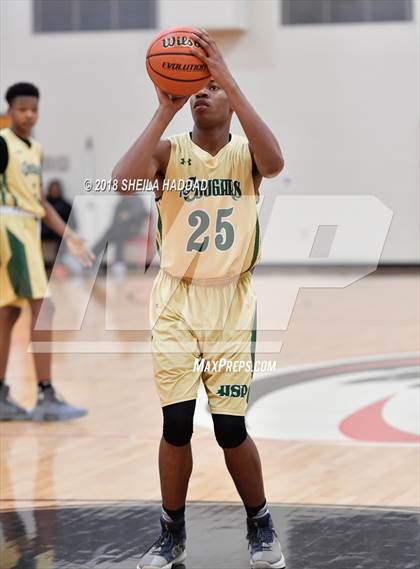 Thumbnail 2 in Holy Spirit Prep vs. Vanguard (Prep Hoops Sun Bash) photogallery.