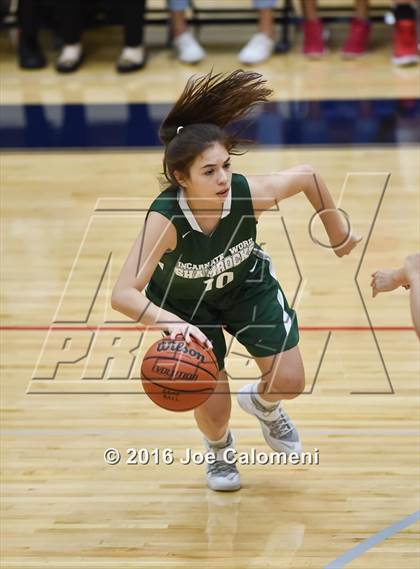 Thumbnail 1 in Incarnate Word vs Antonian Prep (Alamo Convocation Center) photogallery.