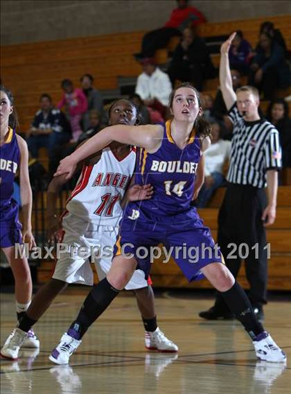 Thumbnail 1 in Boulder vs. Denver East (Battle at the Ridge Tourney) photogallery.