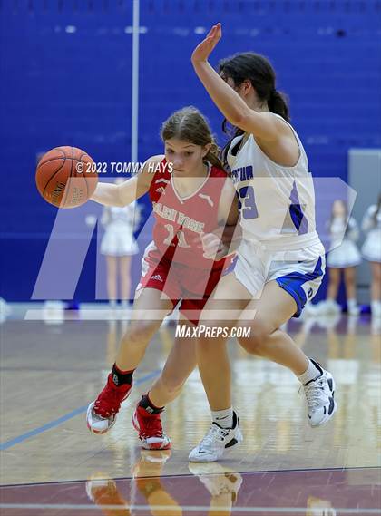 Thumbnail 2 in Glen Rose vs. Decatur (UIL Basketball 4A Area Playoff) photogallery.