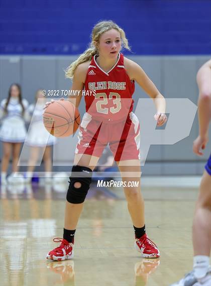 Thumbnail 1 in Glen Rose vs. Decatur (UIL Basketball 4A Area Playoff) photogallery.