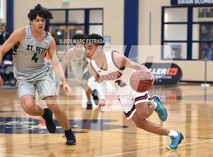 Thumbnail 2 in St. Petersburg vs Cornerstone Christian (National Hoop Fest Tournament) photogallery.