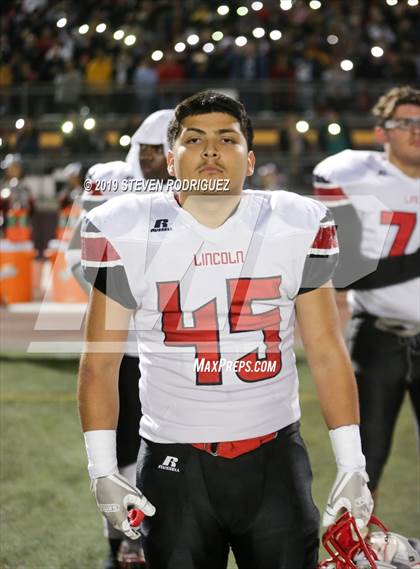 Thumbnail 2 in Lincoln vs Edison (CIF SJS Round 1 Playoff) photogallery.