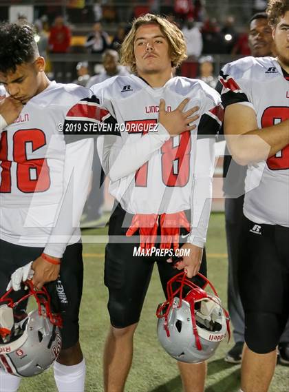 Thumbnail 3 in Lincoln vs Edison (CIF SJS Round 1 Playoff) photogallery.