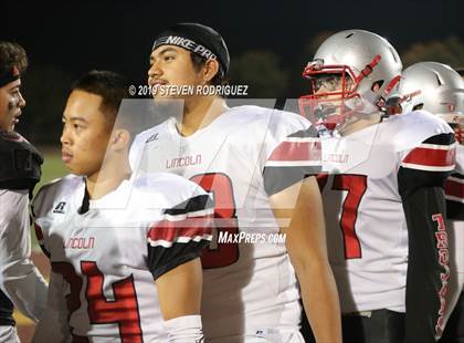 Thumbnail 1 in Lincoln vs Edison (CIF SJS Round 1 Playoff) photogallery.