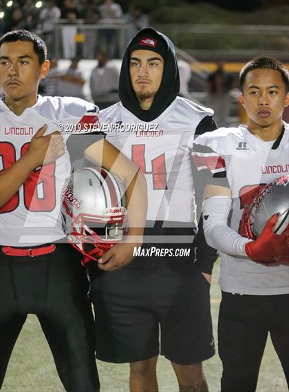 Thumbnail 2 in Lincoln vs Edison (CIF SJS Round 1 Playoff) photogallery.