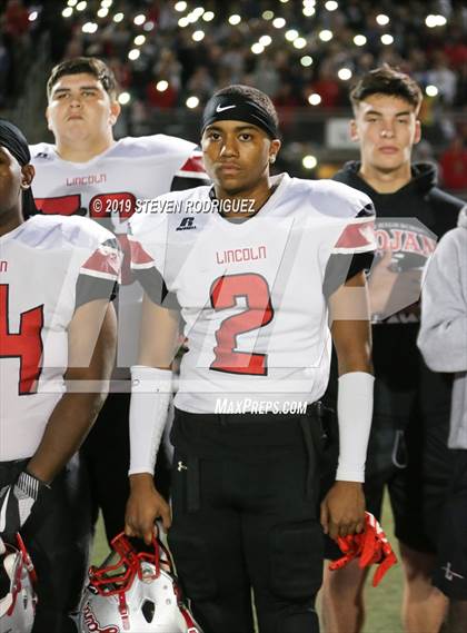 Thumbnail 2 in Lincoln vs Edison (CIF SJS Round 1 Playoff) photogallery.