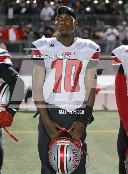 Thumbnail 1 in Lincoln vs Edison (CIF SJS Round 1 Playoff) photogallery.