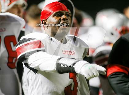 Thumbnail 2 in Lincoln vs Edison (CIF SJS Round 1 Playoff) photogallery.