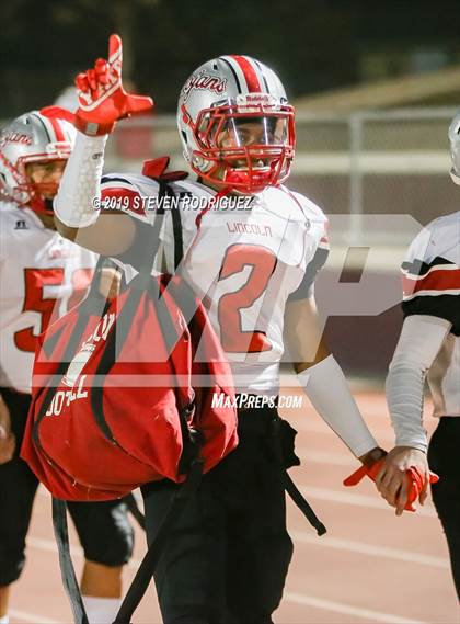 Thumbnail 2 in Lincoln vs Edison (CIF SJS Round 1 Playoff) photogallery.