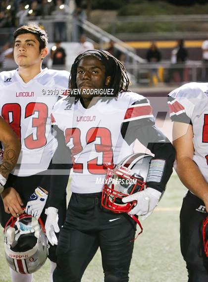Thumbnail 2 in Lincoln vs Edison (CIF SJS Round 1 Playoff) photogallery.