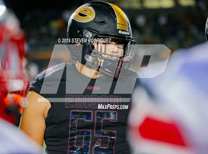 Thumbnail 2 in Lincoln vs Edison (CIF SJS Round 1 Playoff) photogallery.