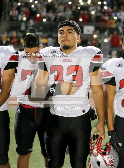 Thumbnail 3 in Lincoln vs Edison (CIF SJS Round 1 Playoff) photogallery.