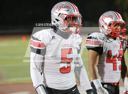 Thumbnail 2 in Lincoln vs Edison (CIF SJS Round 1 Playoff) photogallery.
