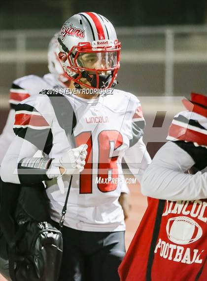 Thumbnail 2 in Lincoln vs Edison (CIF SJS Round 1 Playoff) photogallery.
